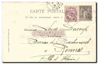 Donnéméy — Jeanne w modlitwie, dar M. Daltona — H. Beaucolin, Tabaç - Neufchâteau — Rewers