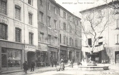 Manosque — Praça Saint-Sauveur — Edit. M.C.