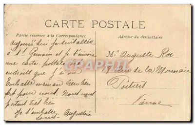 Las St-Germain-en-Laye — Jezioro Cannes — Fototypia A. Rep i Filliette w Château-Thierry — Rewers