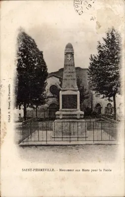 Saint-Pierrevelle - Monumento aos Mortos pela Pátria — Cliché H. Brunel, St-Pierrevelle