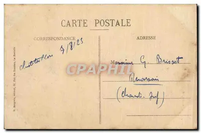 Angoulins-sur-Mer — Fortyfikowana świątynia (XI wiek) — Wydawca nieznany, nr 3587 — Rewers