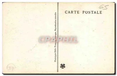 Pyrénées — Jaskinie BÉTHARRAM — Jeanne d'Arc na stosie — Rewers