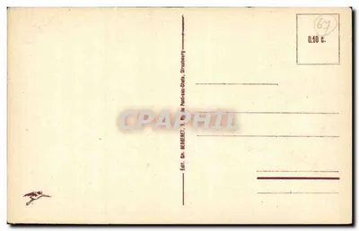 Strasburg - Uniwersytet — widok mostu i budynku uniwersyteckiego, wydawca Ch. Bergeret, nr 262 — Rewers