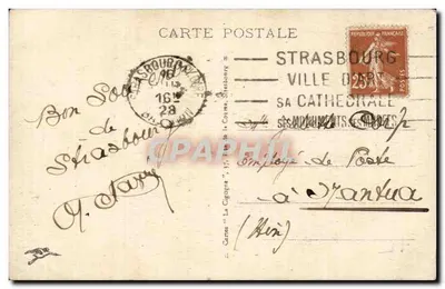 Strasbourg - Katedra — wydawnictwo Cigogne, n°1 — Rewers