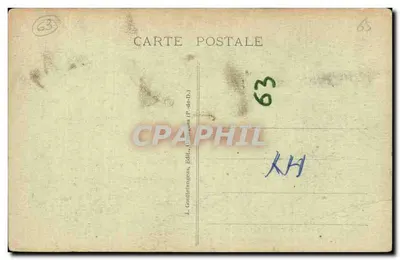 Most drewniany wewnątrz Parku — Châtelguyon — G. D'O. n°265 — Rewers