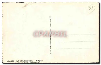 La Bourboule — Katedra — Les Arts Photomécaniques, Paris — Rewers