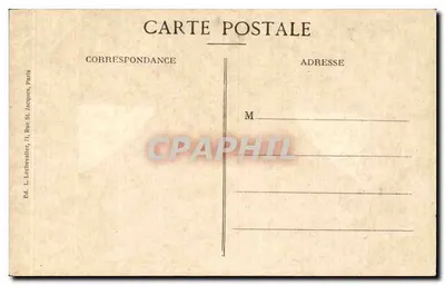 Castelo de La Malmaison — Salão de recepção — Ed. L. Lecheyvalier, 71 Rue St. Jacques, Paris — Verso