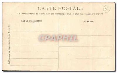 CANNES — Promenade du Midi, por um golpe de mar — Edição Gilettà, fot., Nice — Verso
