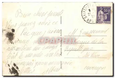 Jezioro Issarlès — Ogólny widok — CPAPHIL — Rewers