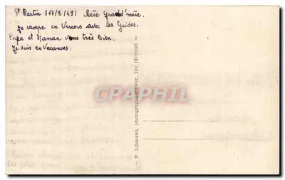 Rota dos Grandes Goulets — A Drome Pittoresca — P. Libmann, fotógrafo — Verso