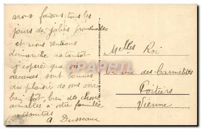 Plaża — Fouras — wydawca A.P.E. n°42 — Rewers