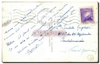 Nice - Passeio da Jetée (Visão tirada entre os Palmiços) — Munier, n°331 — Verso