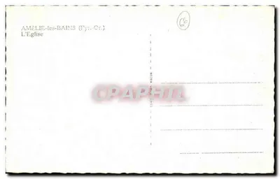 Amélie-les-Bains — A Igreja — Cîm — Verso