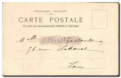 Mayenne — Katedra Notre-Dame — wydawca nieznany, numer serii nieczytelny — Rewers