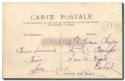 Arredores de CHATELGUVON, Chazeron, a entrada do Castelo — I.L. — n° 422 — Verso