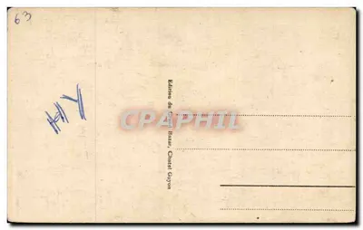 Châtel-Guyon — Vista Geral e o Calvário — Edição do Grande Bazar, Châtel Guyon — Verso
