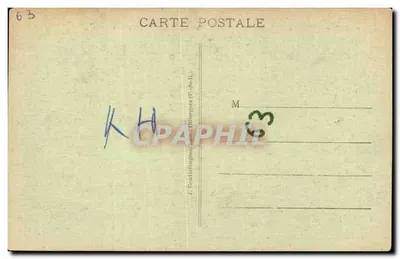 Grande Hôtel du Parc — Châtel-Guyon — editor G. D'O. n° 1347 — Verso
