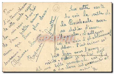 La Bourboule — Widok zakładu termalnego — Wydawca: A.B.A. Photocartes — Rewers
