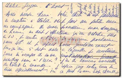 Châtel-Guyon — Vista geral e a mesa de orientação — LL 7 — Verso
