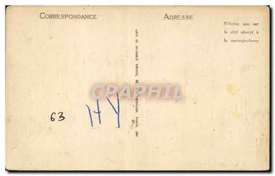 Châtel-Guyon — Hotel Continental — ND — Nr seryjny 119 — Rewers