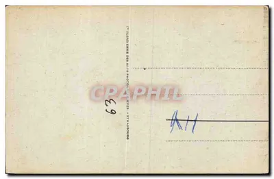 Châtel-Guyon — wnętrze kościoła — wydawca: Almanach des Arts Photographiques, Strasbourg — Rewers