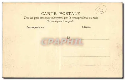 Saint-Nectaire — Vue d'Hiver — Rewers