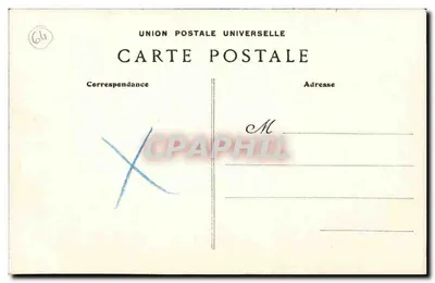BIARRITZ — Tempête au Rocher de la Vierge — Édition du Magasin : Au Souvenir, 14, rue Ma agrau, Biarritz — Rewers