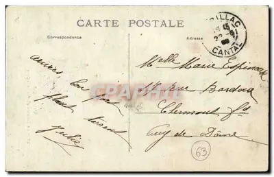 A Cascata do Pas de la Cère — A Auvergne — n°28 — Verso