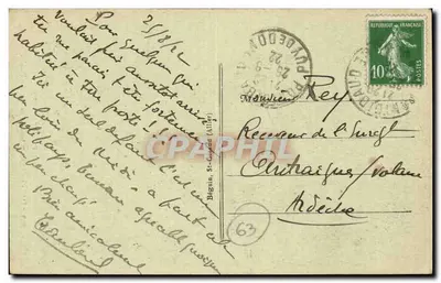 Pontgibaud — Wodospad Pont du Diable — Ideal 2969 — Rewers