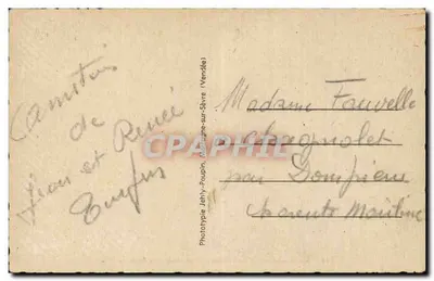 La Roche-sur-Yon (Vendée) — A Praça e a Estátua de Napoleão — Fototipia Jehly-Poupin, n° 503 — Verso