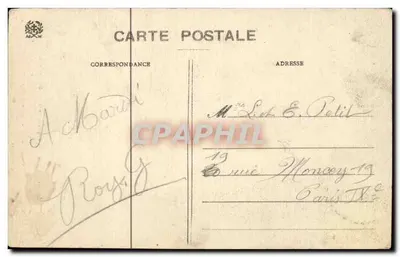 Wodospad Creuse-Goutte, blisko Gérardmer — Wysokość 680 metrów, spadek 8 metrów — Ad. Weilek, N° 8274 — Rewers