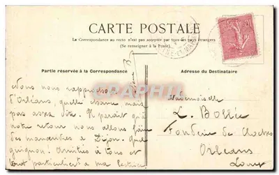 Moret-sur-Loing — Brama Burgundii — Édit. de Pimp. med. J. Féjard — Rewers