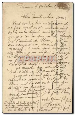 Péronne — Antiga capitania — Imp. Souillard — Verso