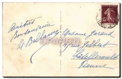 Le Touquet-Paris-Plage — Hotel Picardy — Edição Joiret, Paris, n°246 — Verso