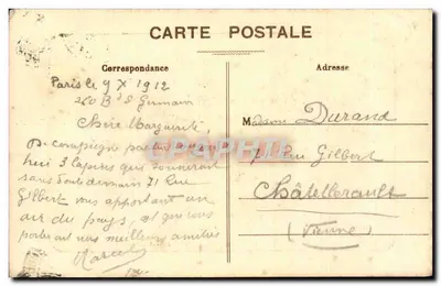 Compiègne — Zamek — Pokój spania Cesarski — E.D. - 10 — Rewers