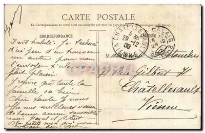 Zamek Courtauvieux — widok ogrodu i zamku — fotografie R. Métalais — Rewers