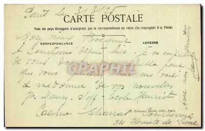 Courbevoie — A Casa de Força — F. M. 7253 — Verso