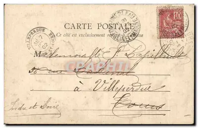 Quarto de Marie-Antoinette — Fontainebleau — B.F. Paris — Verso