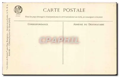 Angers — Zamek króla René — wydawca Manoux Jésusée, seria V.N. 6 — Rewers