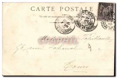 Castelo de Langeais, Entrada principal — Indre-et-Loire — editor não identificado, número de série não visível — Verso