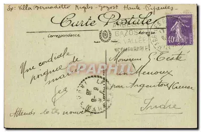 Argeles-Gazost — Most Tillos i rzeka Pau — LL. n°63 — Rewers