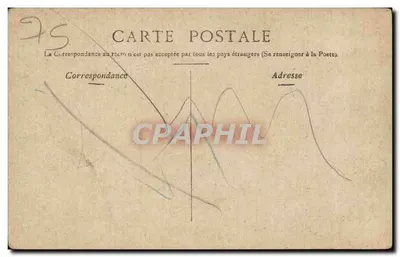 Paris - Boulevard & Porte Saint-Martin — städtische Ansicht mit Kutschen und Fußgängern — Verleger unbekannt, Seriennummer nicht sichtbar — Rückseite