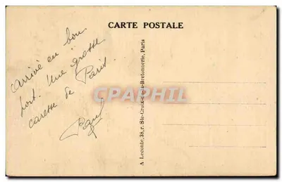 Panteon — Paryż — Wydawca: A. Leconte, 38, r. Ste-Croix-de-la-Brettonnerie, Paryż — Rewers