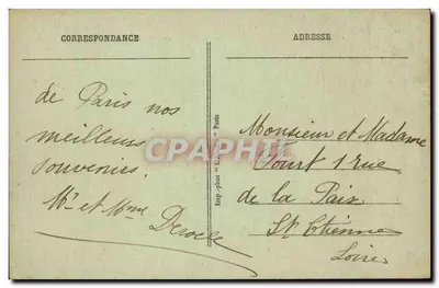 Paris - A Câmara dos Deputados e o Ponte da Concórdia — Imp. fot. 'La Léphile' Paris, n°187 — Verso