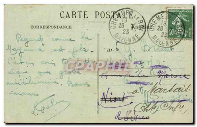 Saulges (Mayenne) — Gruta de Rochefort — Edit. J. Malicot, fot. Sable-sur-Sarthe — Verso