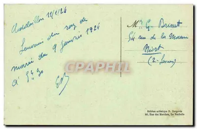 Châtelailly-Plage — Estudo em tempo de tempestade — Editor R. Borgevin, n° 6623 — Verso