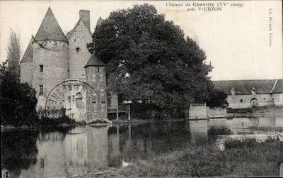 Castelo de Chevilly (século XV) — perto de VIERZON — Lib. Poitren, Vierzon