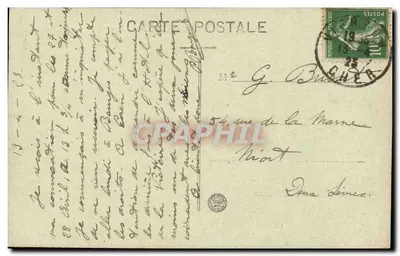 Castelo de Chevilly (século XV) — perto de VIERZON — Lib. Poitren, Vierzon — Verso