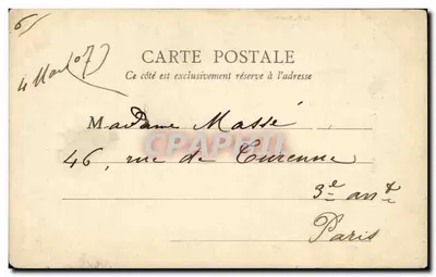 Parigi — Fontana di San Sulpizio — B.F. Parigi, n° 172 — Verso