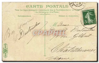 Vichy, druga aleja przed Pałacem Źródeł — L. VACI — n°4 — Rewers